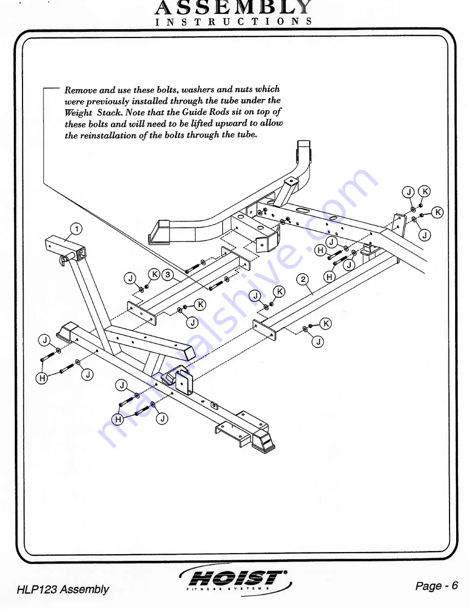 Hoist Fitness HLP123 Скачать руководство пользователя страница 6