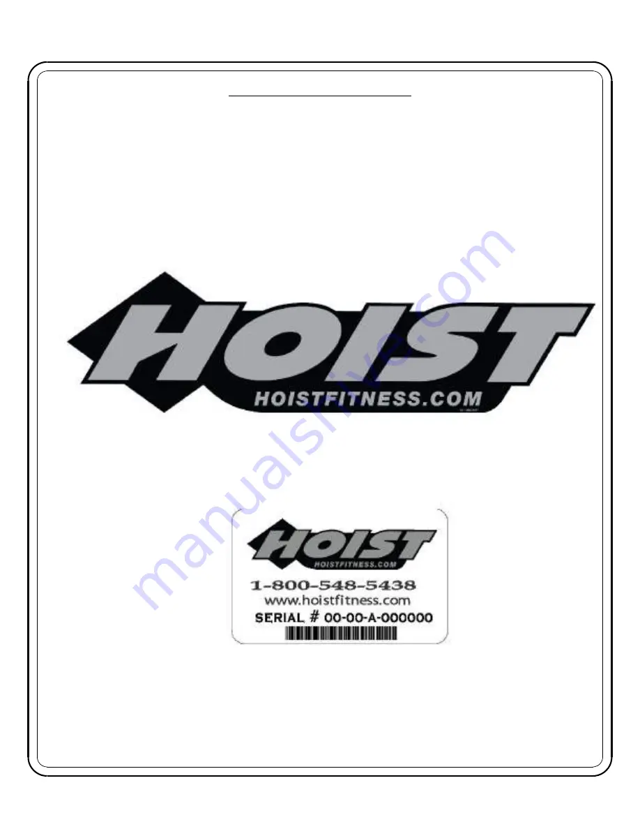 Hoist Fitness MC-7021 Owner'S Manual Download Page 11