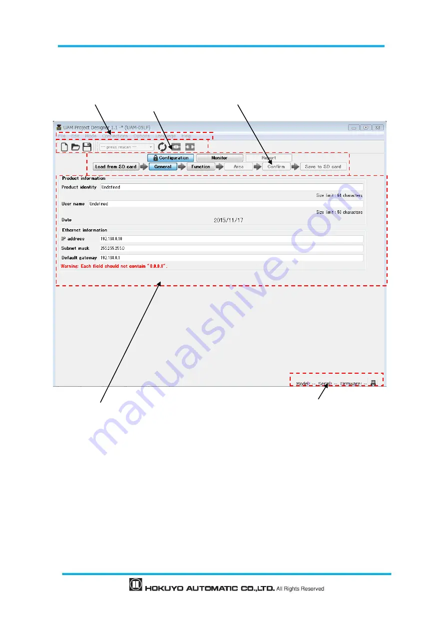 HOKUYO AUTOMATIC UAM-05LP User Manual Download Page 89