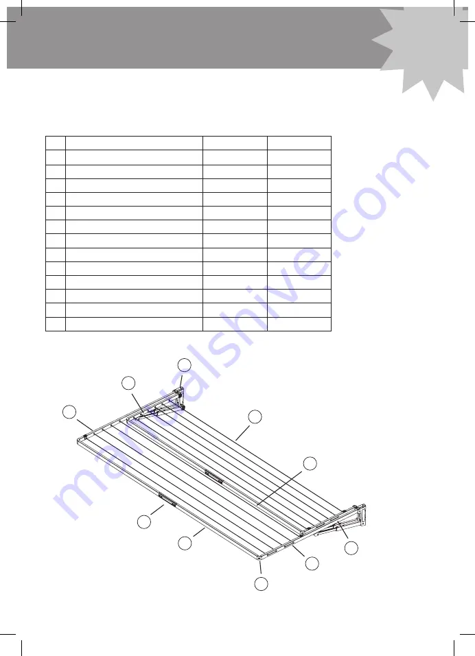 HOLDFAST SUN KING Folding Frame Clothesline Скачать руководство пользователя страница 3