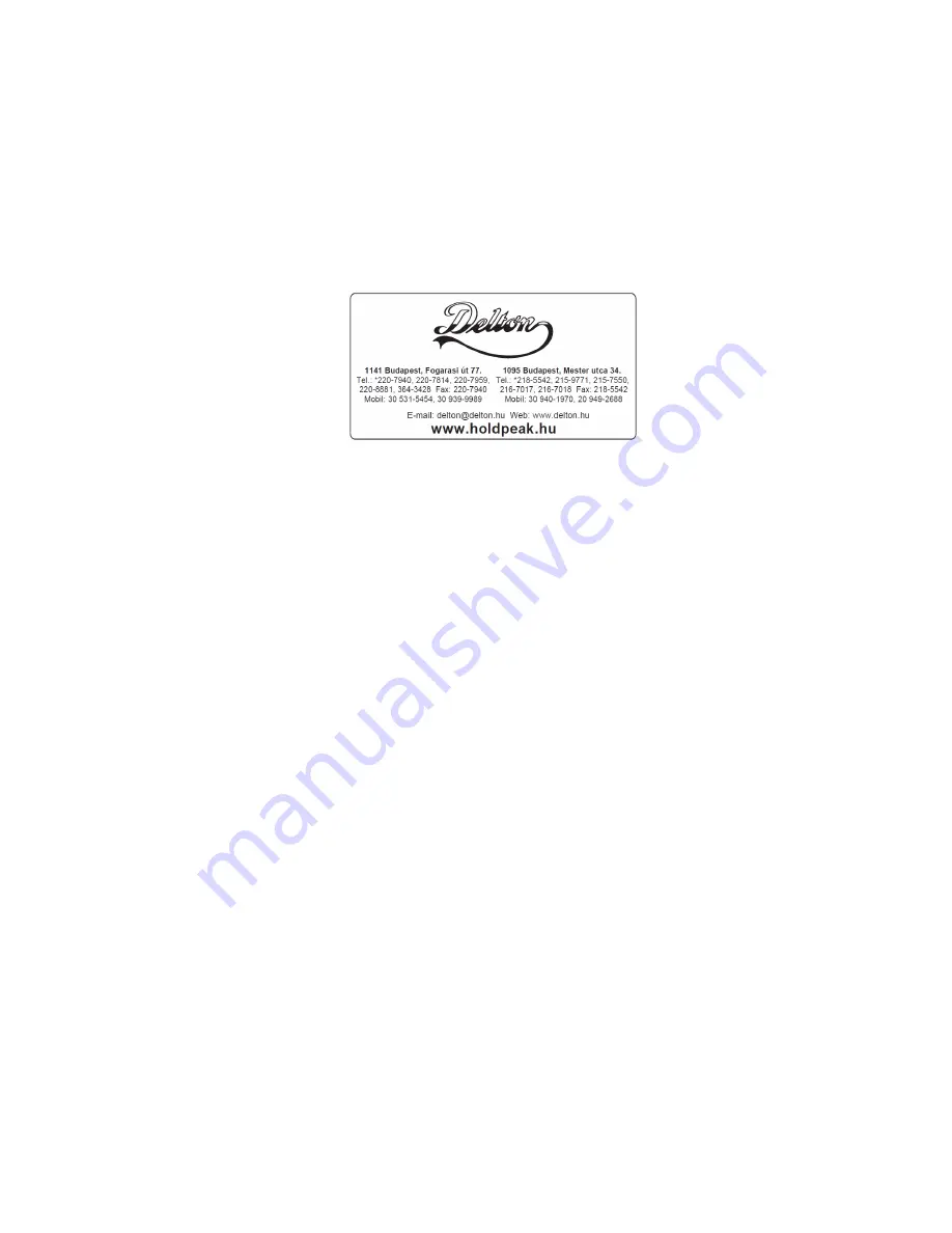 HoldPeak HP2150 Instruction Manual Download Page 3