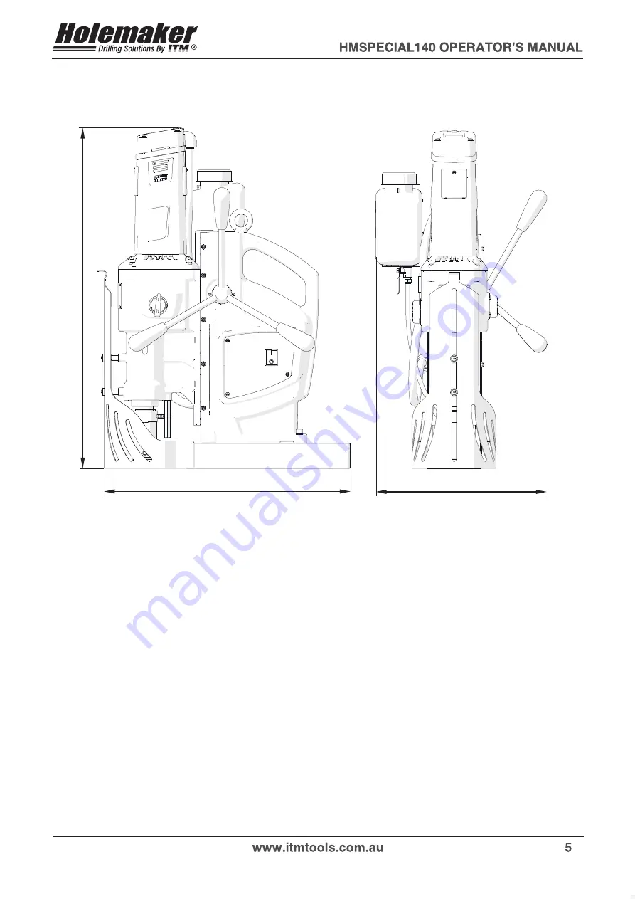 HOLEMAKER HMSPECIAL140 Operator'S Manual Download Page 5