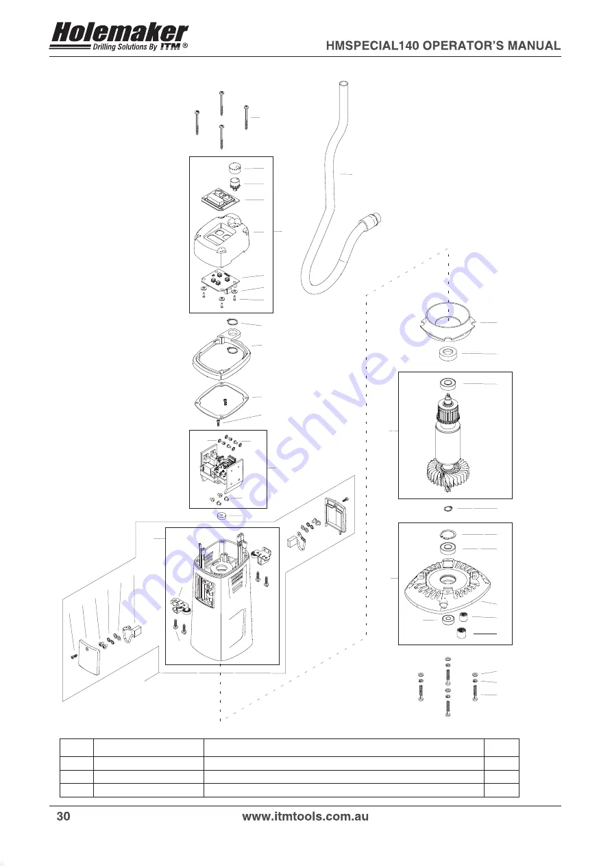 HOLEMAKER HMSPECIAL140 Скачать руководство пользователя страница 30