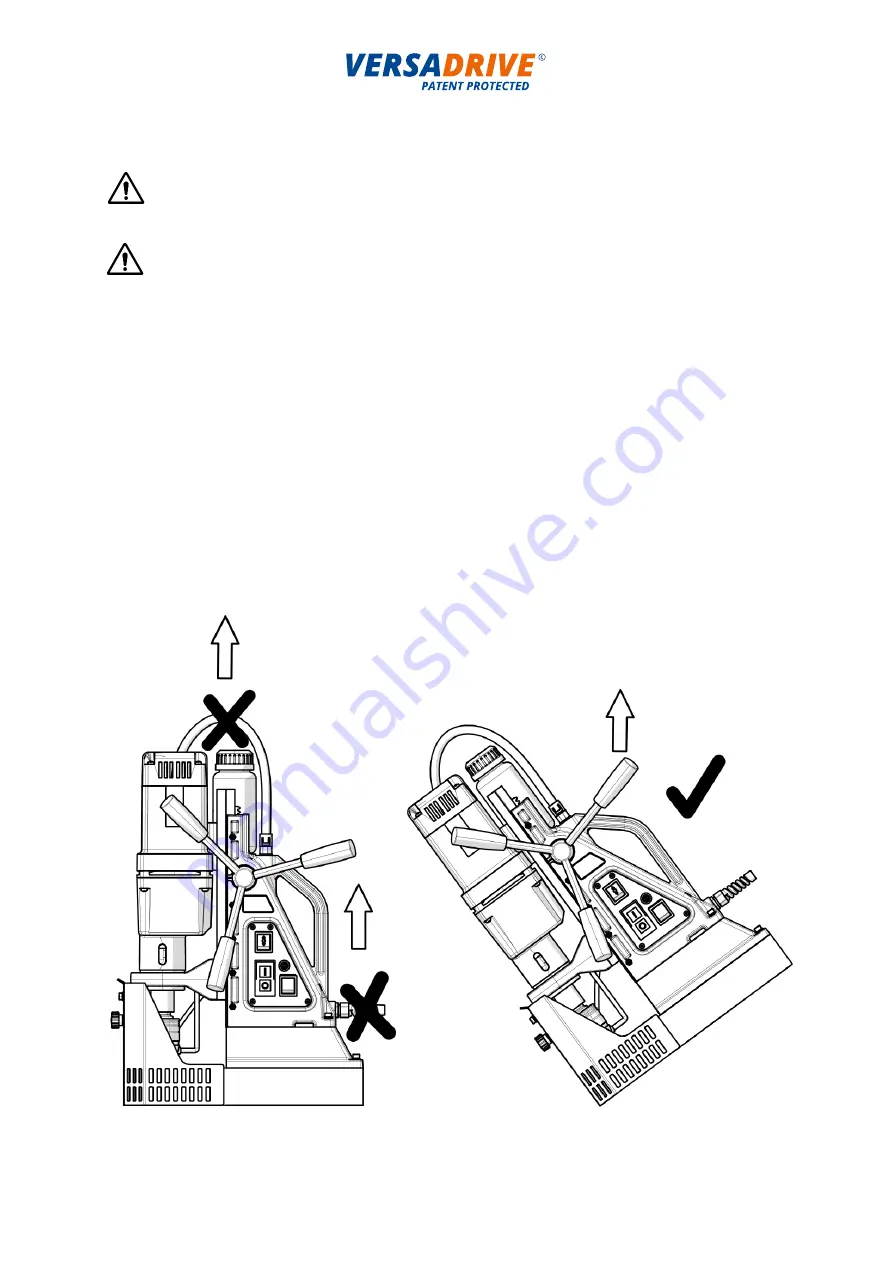 HOLEMAKER VERSADRIVE V100T Скачать руководство пользователя страница 21