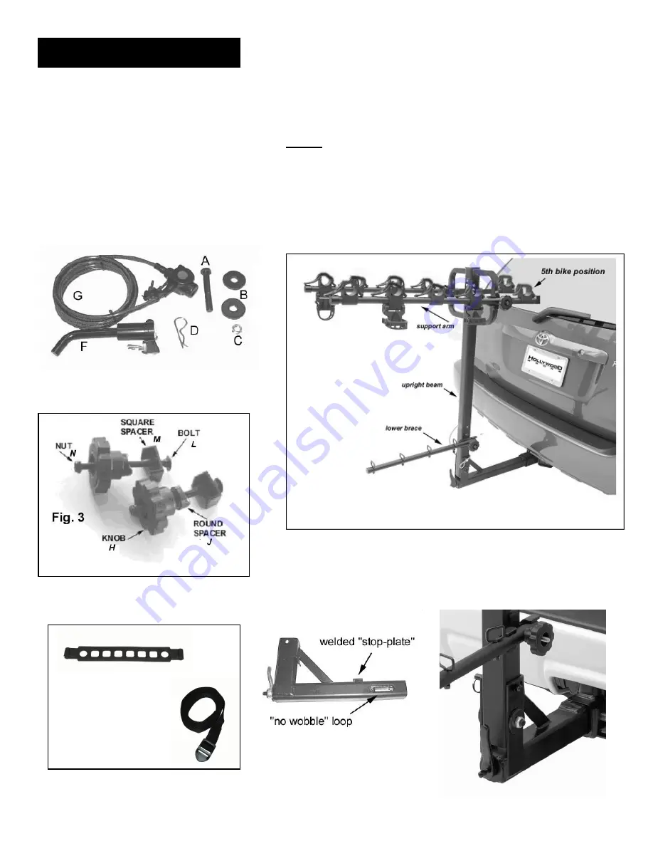 Hollywood Racks Road Runner 5 Bike Hitch Rack Скачать руководство пользователя страница 1