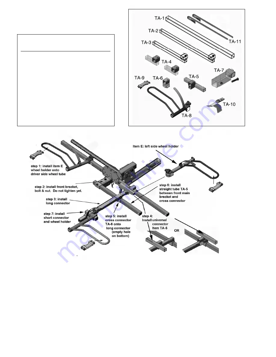 Hollywood Racks Trike Adapter 2 Скачать руководство пользователя страница 2