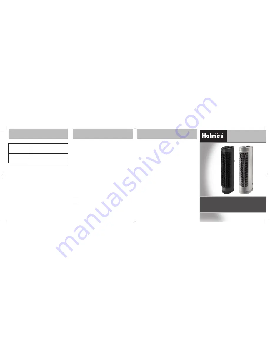 Holmes HAP424 series Owner'S Manual Download Page 1