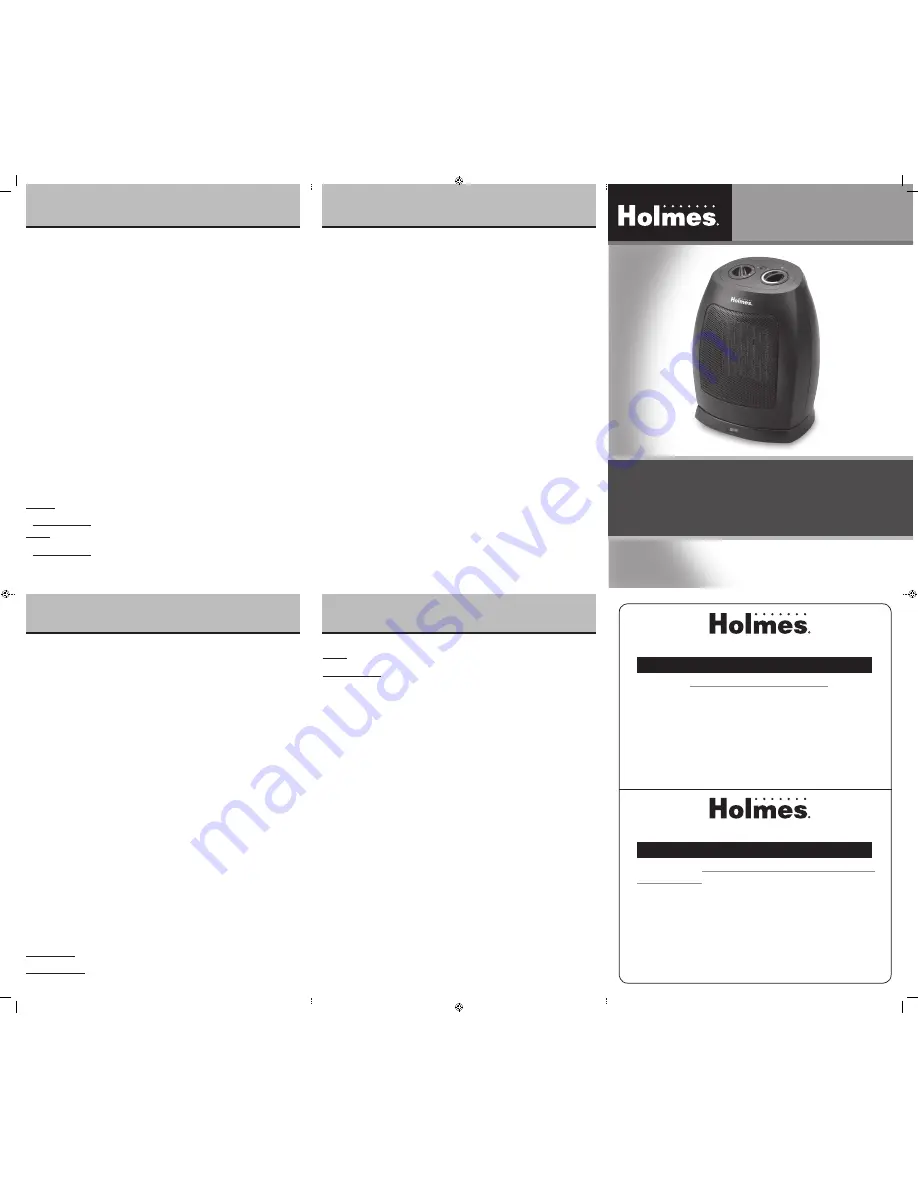 Holmes HCH5250B Скачать руководство пользователя страница 1