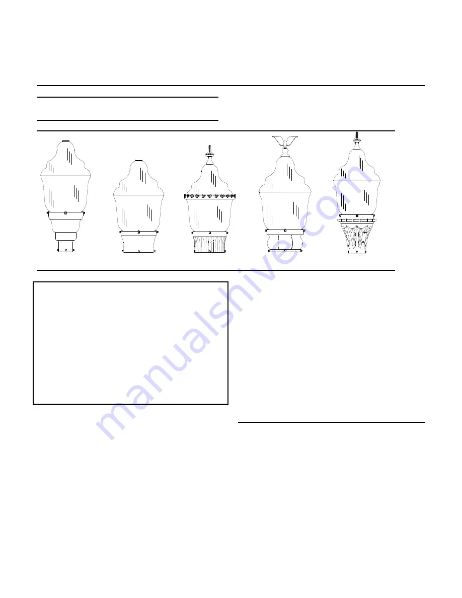 HOLOPHANE GranVille GR174A Installation And Maintenance Manual Download Page 1