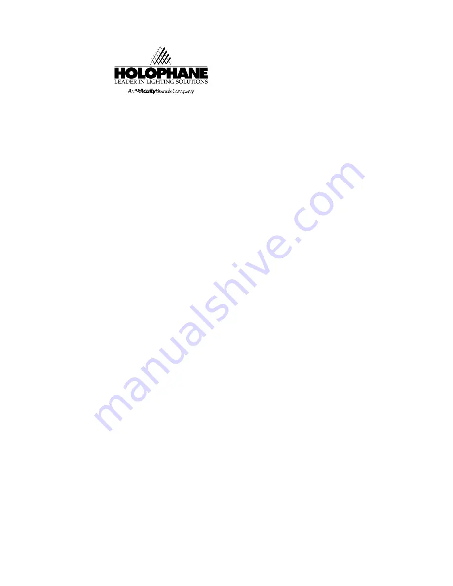 HOLOPHANE Predator LED Flood Medium Installation And Maintenance Manual Download Page 6