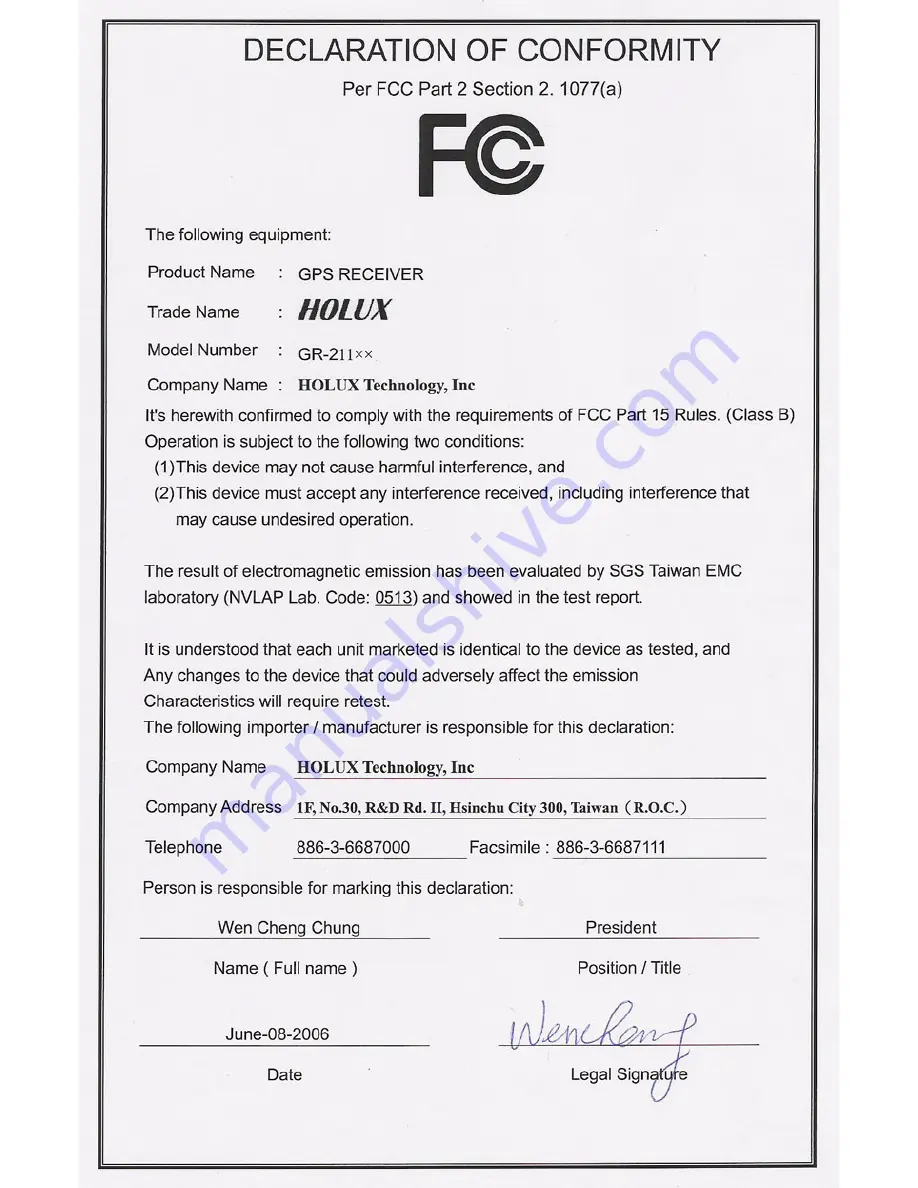 Holux GR-211 User Manual Download Page 3