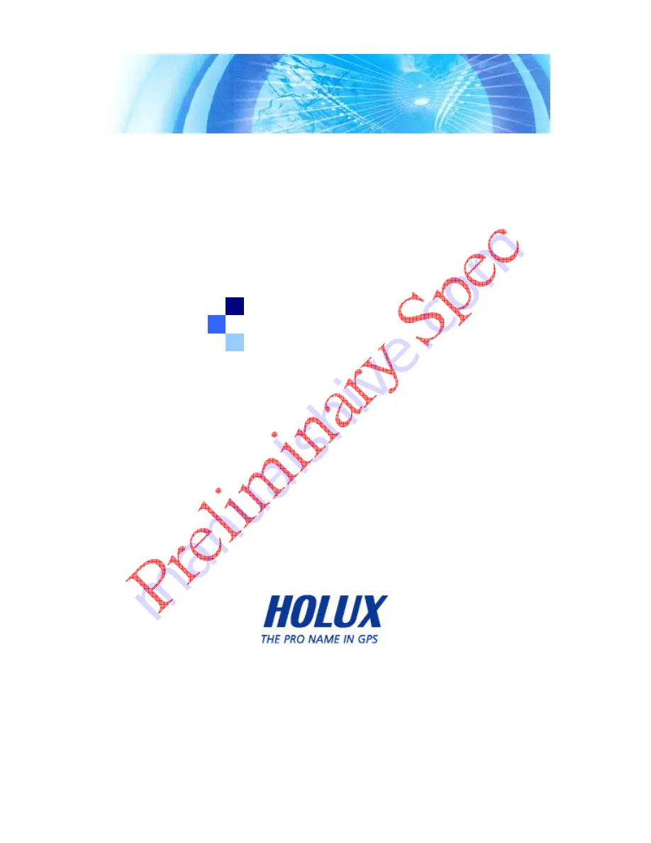 Holux UB-93 SPECIFICATION V0.4 Скачать руководство пользователя страница 1