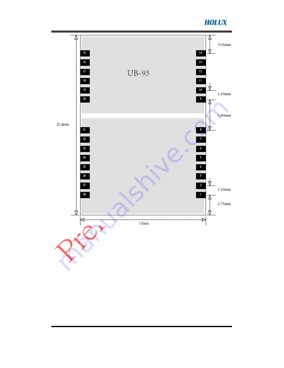 Holux UB-93 SPECIFICATION V0.4 Скачать руководство пользователя страница 13