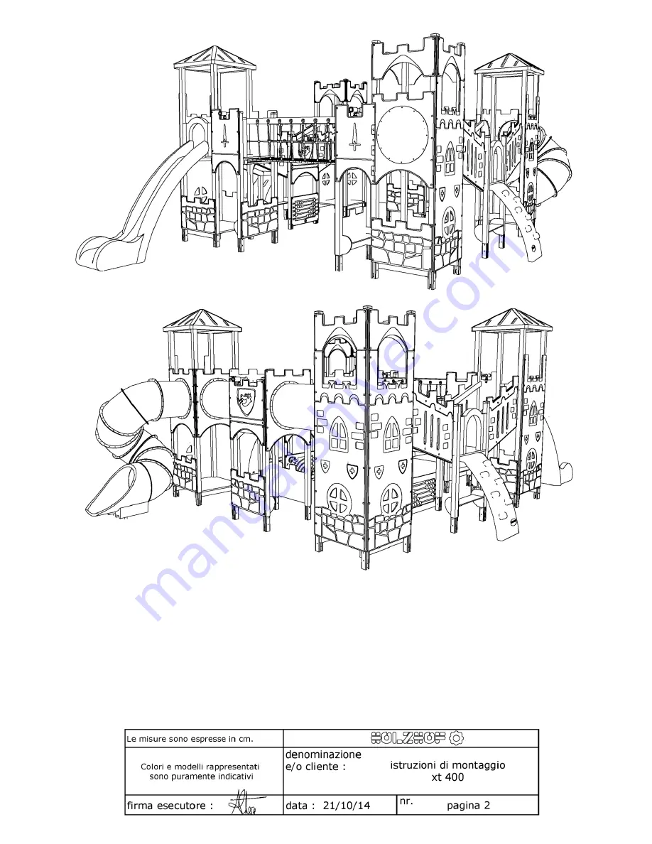 Holzhof XT 400 Assembly Instructions Manual Download Page 2