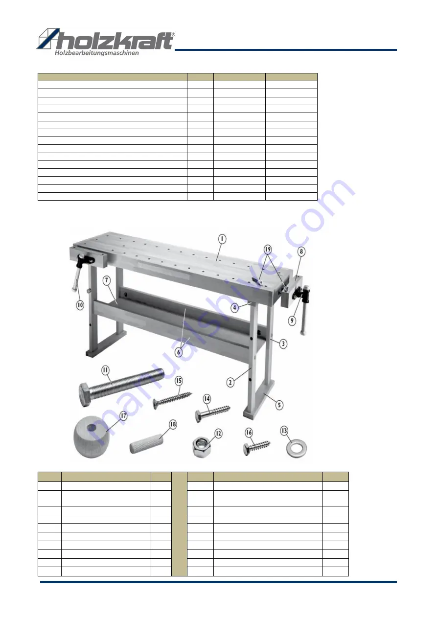 holzkraft HB 1401 Assembly Instructions Download Page 2