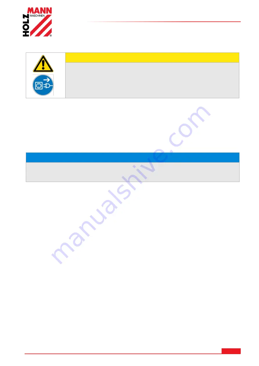 HOLZMANN MASCHINEN D460FXL User Manual Download Page 27