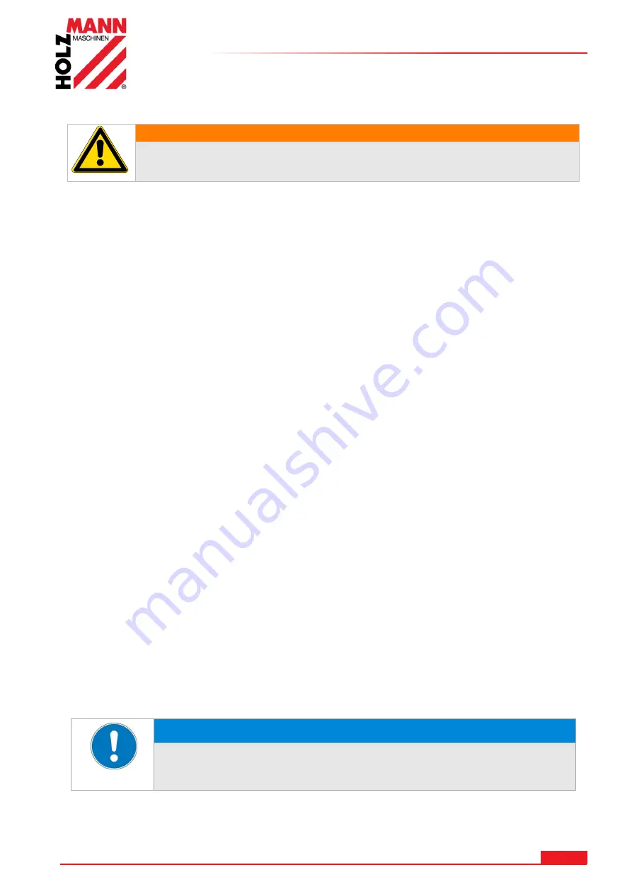 HOLZMANN MASCHINEN D460FXL User Manual Download Page 53