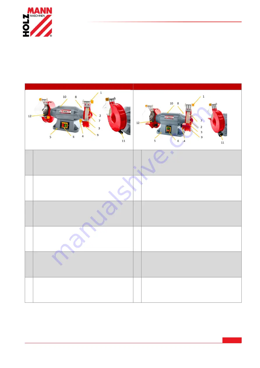 HOLZMANN MASCHINEN DSM 150 User Manual Download Page 6