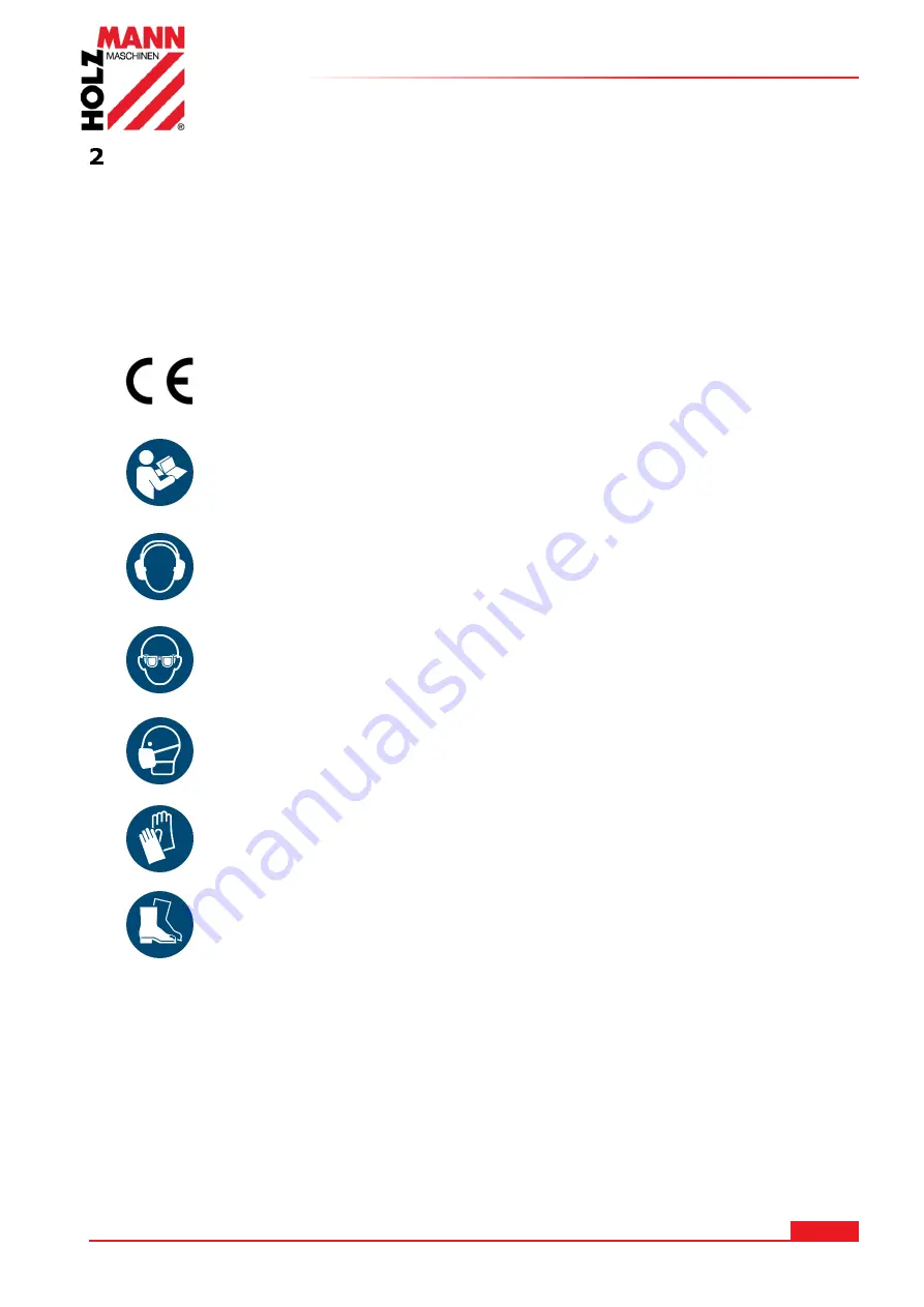 HOLZMANN MASCHINEN DSM200DS Operating Manual Download Page 5