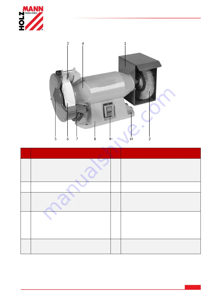 HOLZMANN MASCHINEN DSM200DS Operating Manual Download Page 8