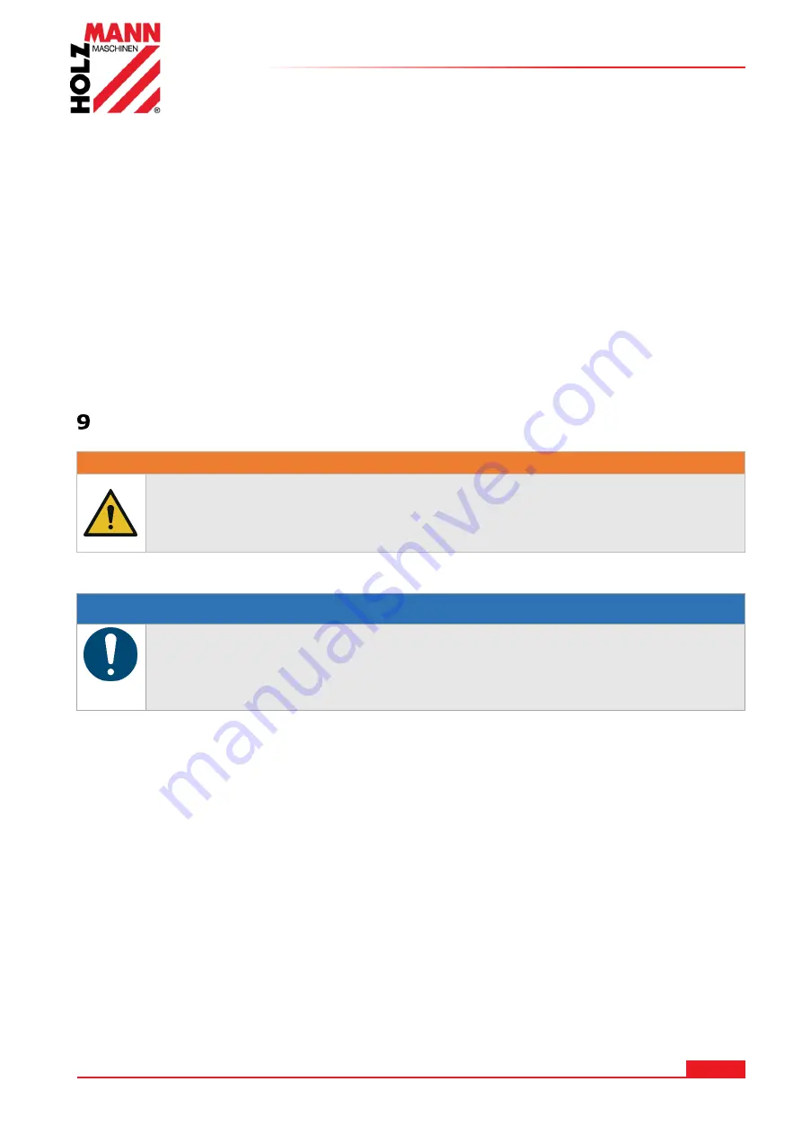 HOLZMANN MASCHINEN DSM200DS Operating Manual Download Page 15