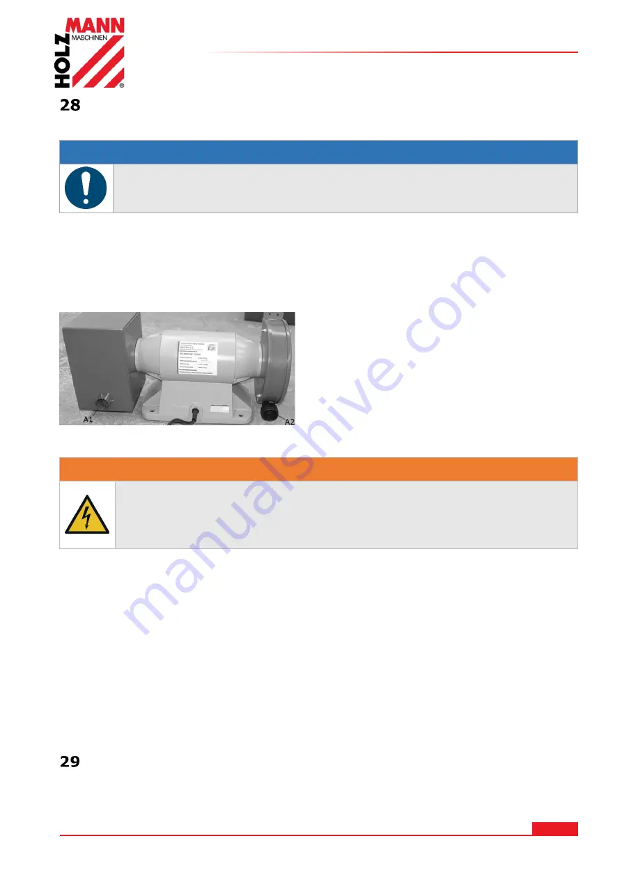 HOLZMANN MASCHINEN DSM200DS Operating Manual Download Page 45