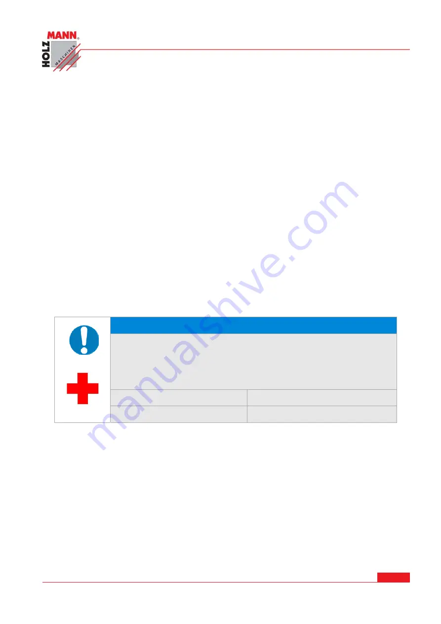 HOLZMANN MASCHINEN FSP 130 Скачать руководство пользователя страница 22