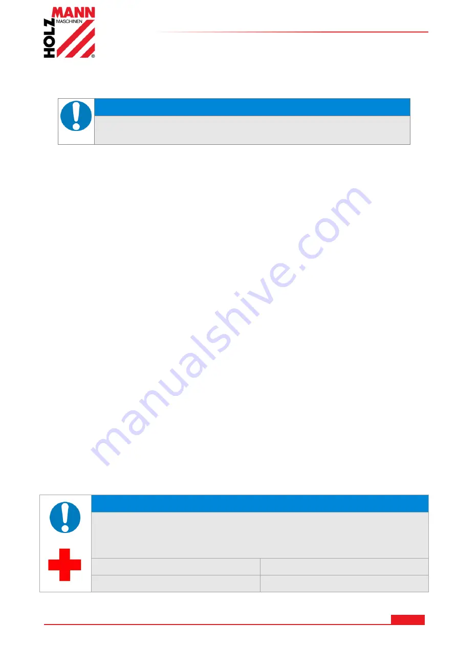 HOLZMANN MASCHINEN HMS 1000 User Manual Download Page 11