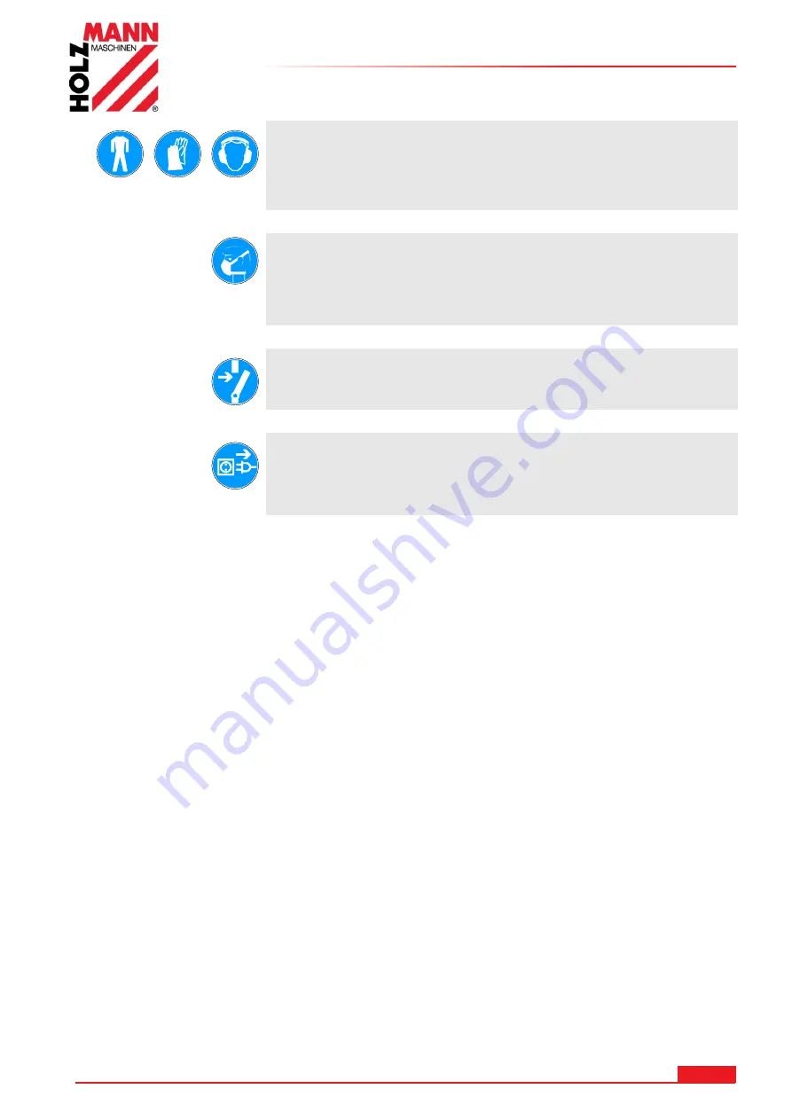 HOLZMANN MASCHINEN HOB 260NL Скачать руководство пользователя страница 94