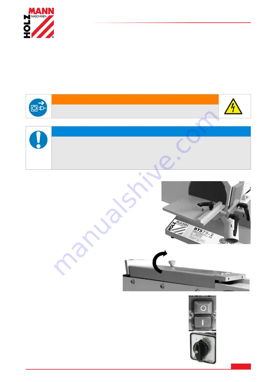 Holzmann BTS 75-2 User Manual Download Page 22