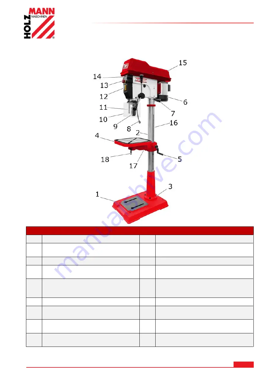 Holzmann SB 163VH User Manual Download Page 6