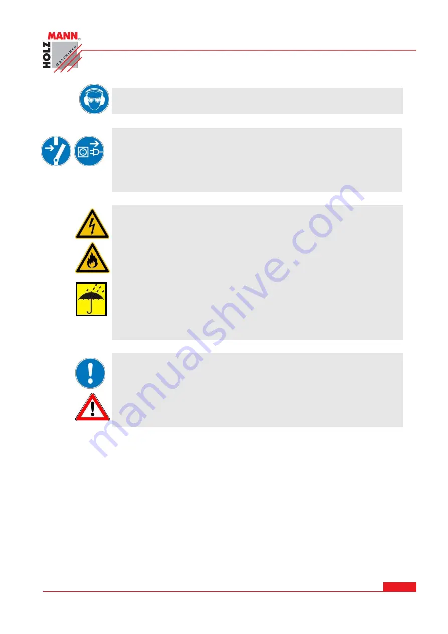 Holzmann SB2516H User Manual Download Page 13