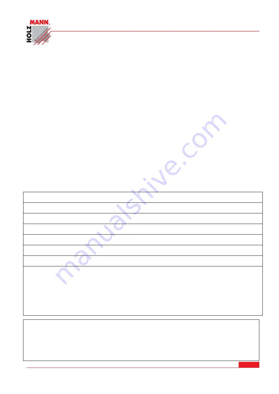 Holzmann SB2516H User Manual Download Page 51