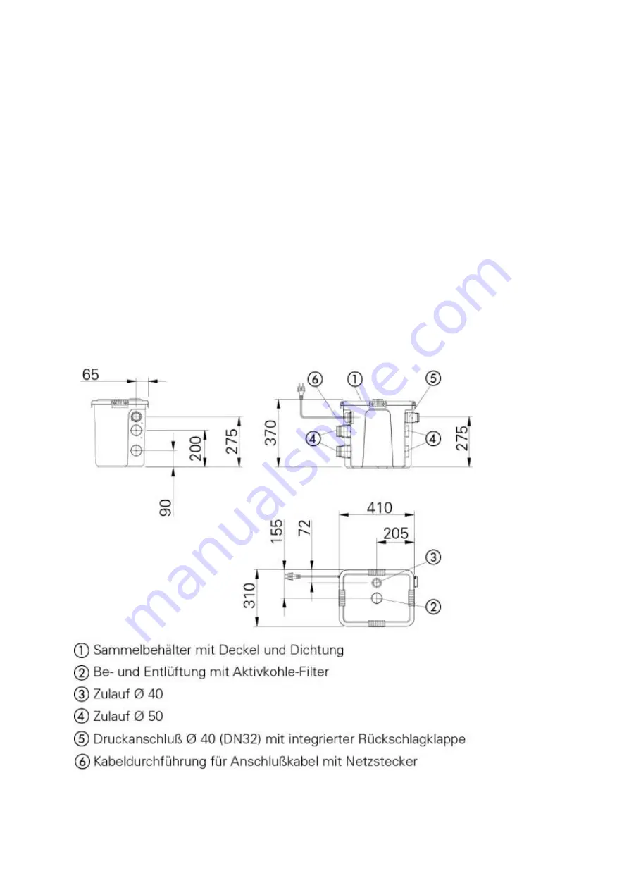 Homa SaniQ Plus Series Instructions Manual Download Page 9