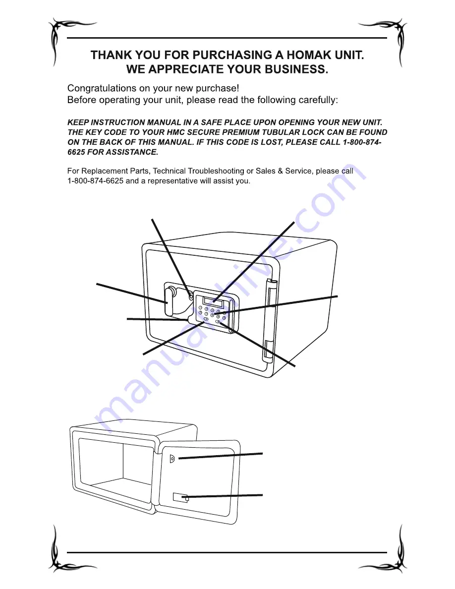 Homak first watch HS50431815 Owner'S And Operator'S Manual Download Page 2