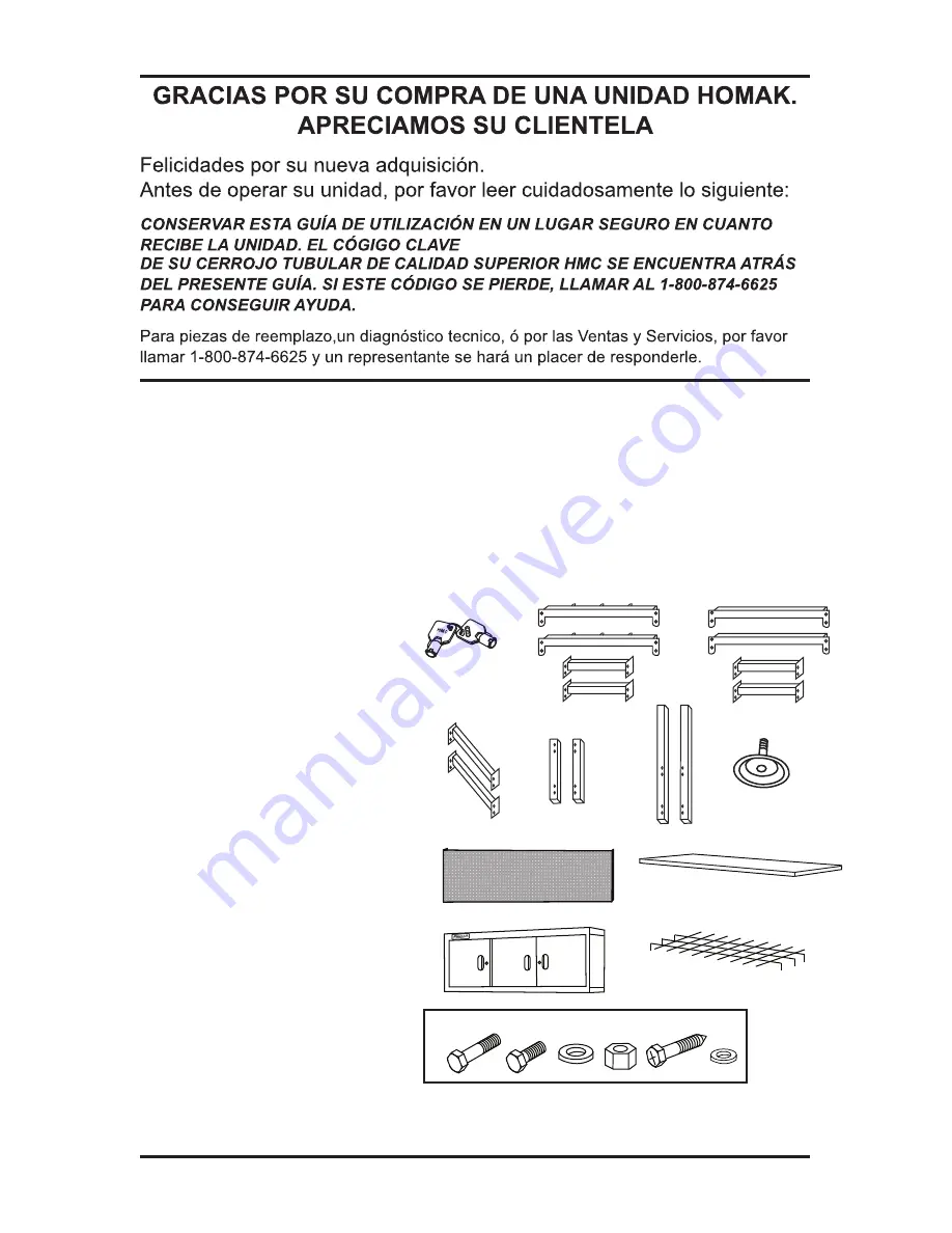 Homak GS00659031 Скачать руководство пользователя страница 6