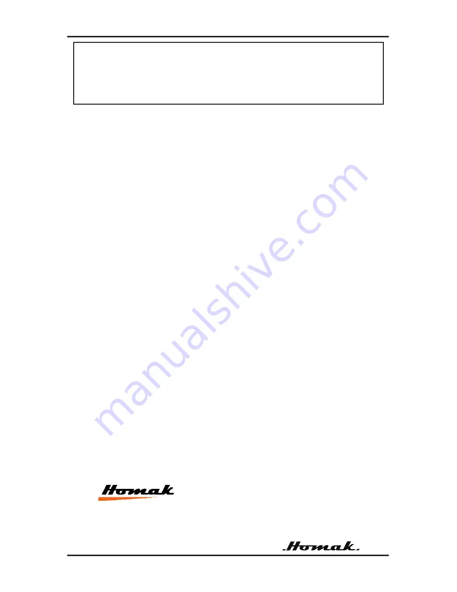 Homak GW00550150 Owner'S And Operator'S Manual Download Page 12