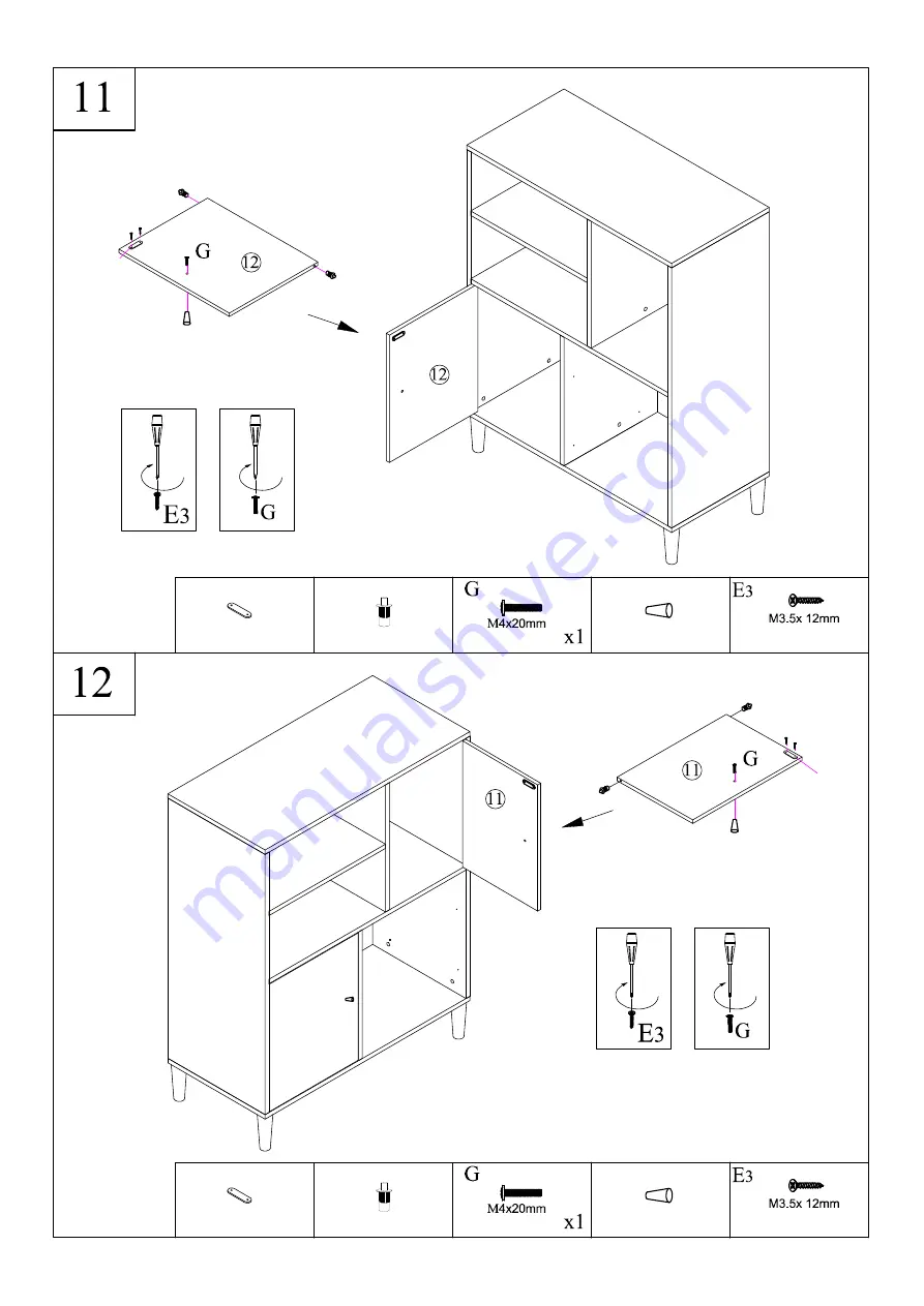 HOMCOM 311-029 Assembly Instruction Manual Download Page 8