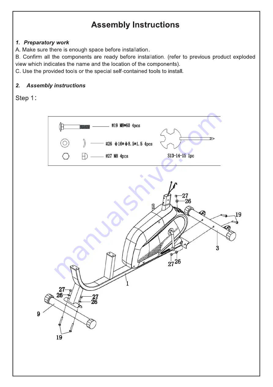 HOMCOM A90-231 Assembly Instruction Manual Download Page 18