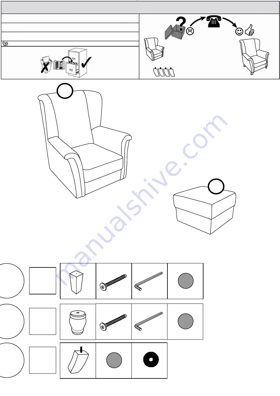 Home affaire FUENEN 1235 Assembly Instructions Instruction Manual Download Page 2