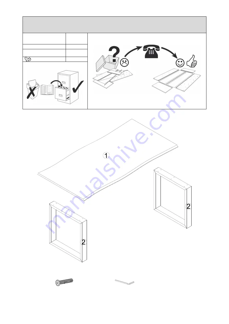 Home affaire Micala 2198046 Assembly Instructions Manual Download Page 2