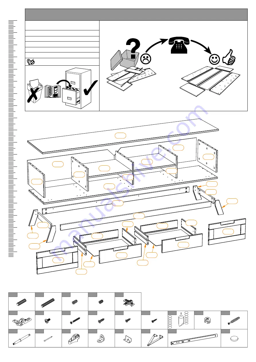 Home affaire Orlando 2636 Assembly Instructions Manual Download Page 2