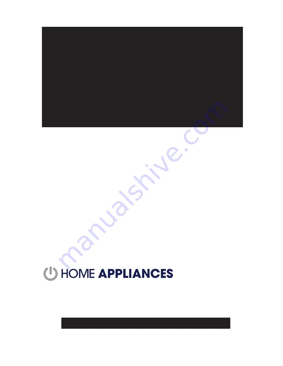 Home appliances AAG9SE3 Installation And Operation Manual Download Page 1