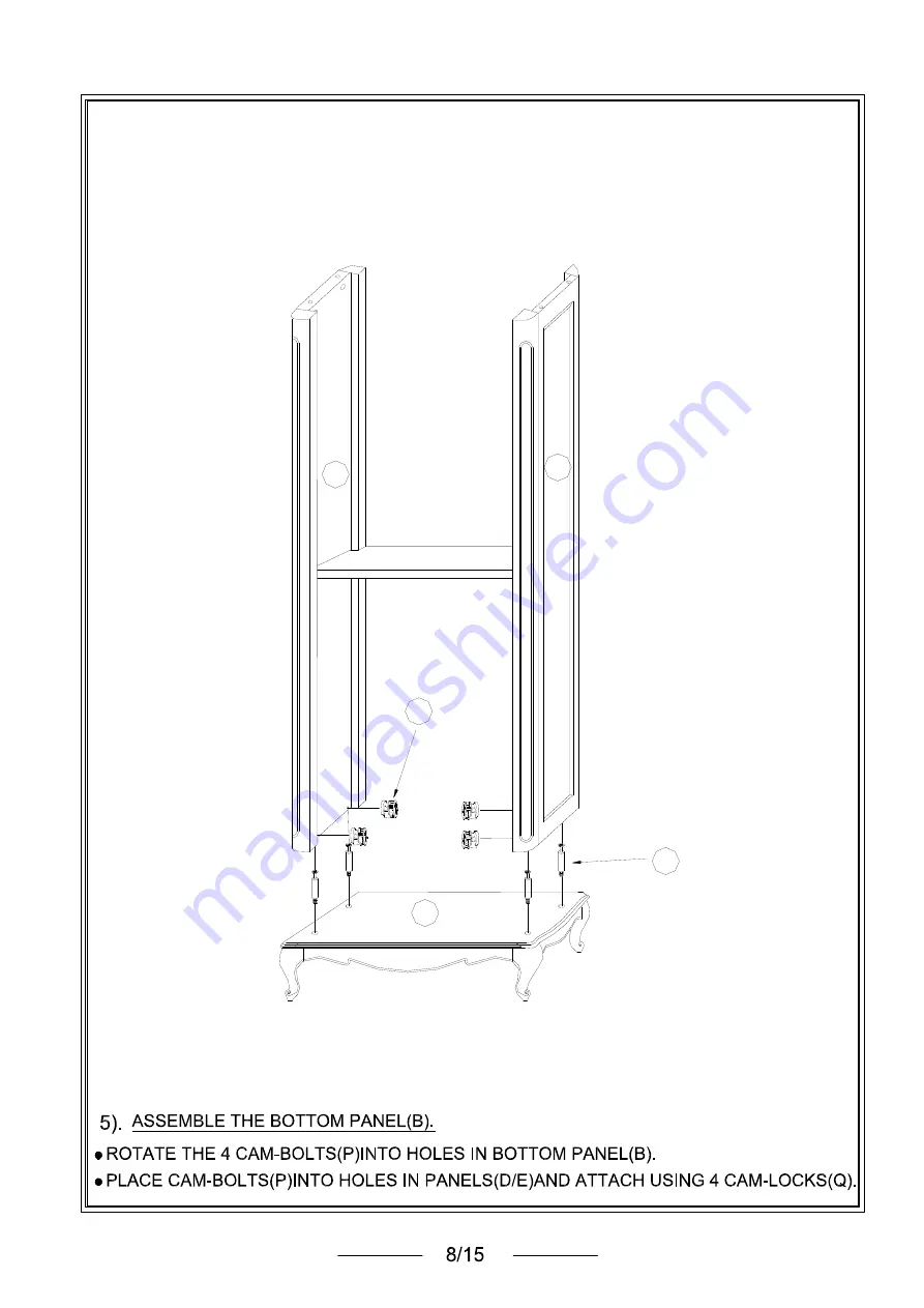 Home Decorators Collection BF-24687 Assembly Instructions Manual Download Page 8