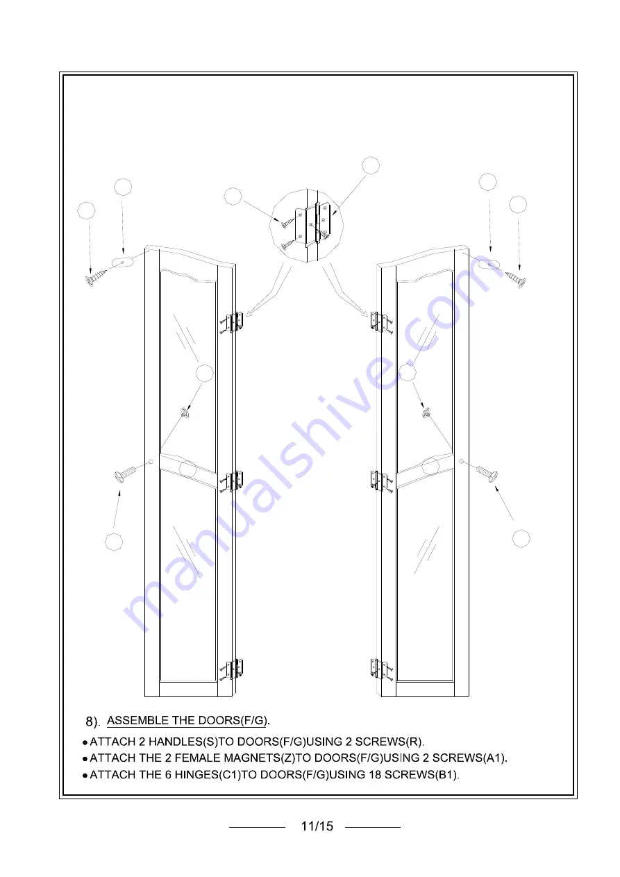 Home Decorators Collection BF-24687 Assembly Instructions Manual Download Page 11