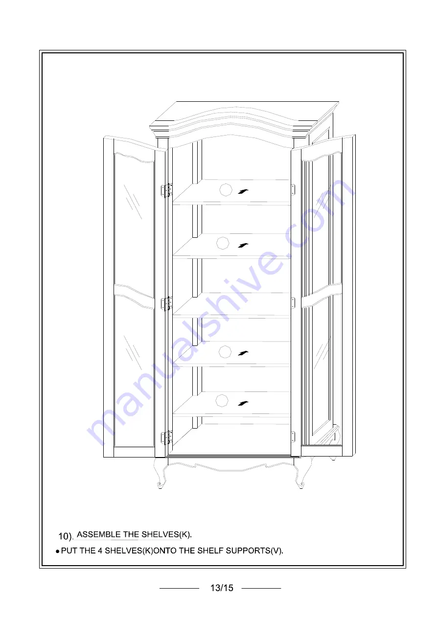 Home Decorators Collection BF-24687 Assembly Instructions Manual Download Page 13