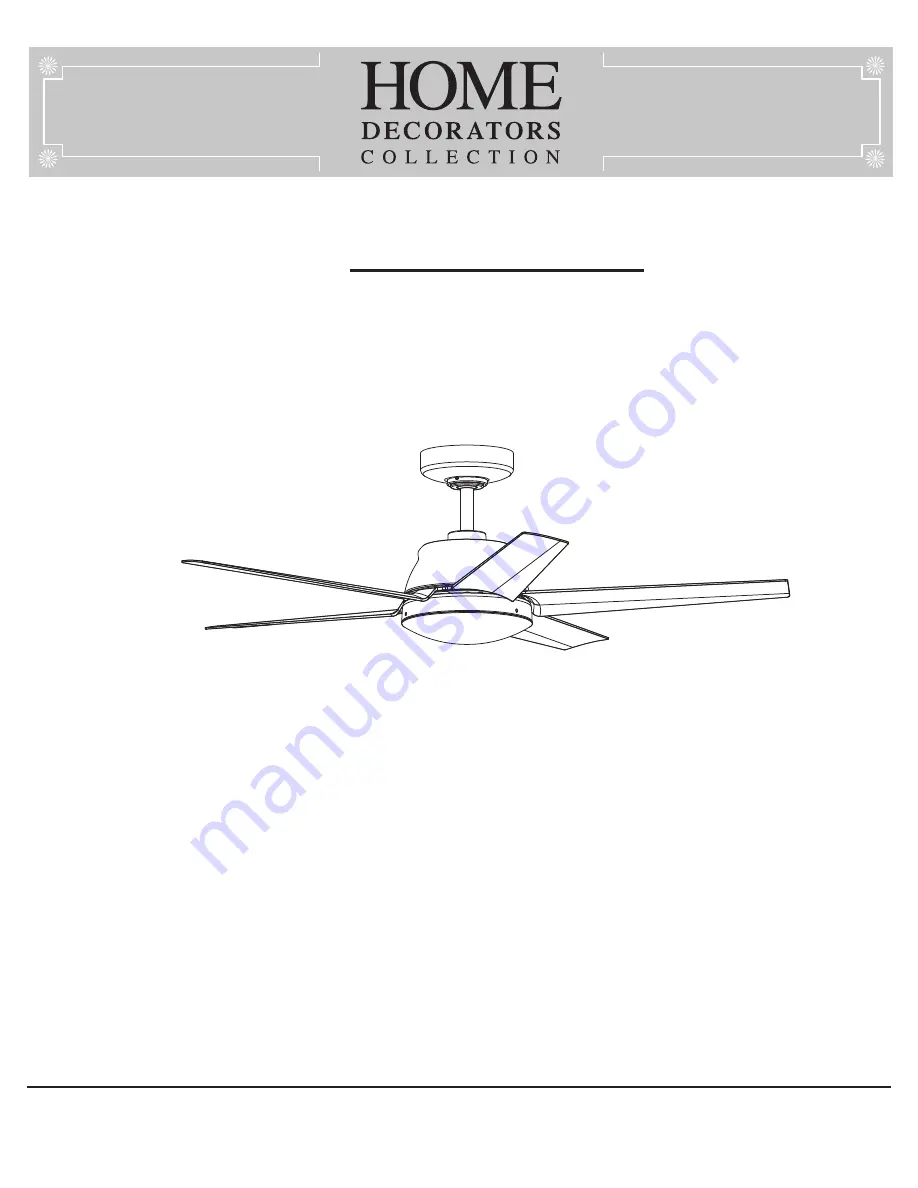 Home Decorators Collection FC132-BVRL Скачать руководство пользователя страница 1