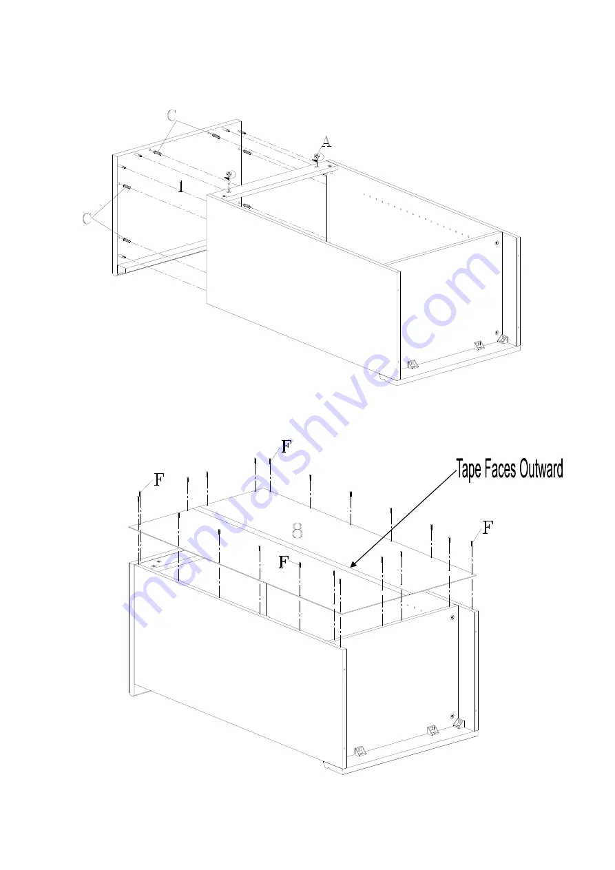 Home Decorators Collection Manhattan WSHCSSU Assembly Instructions Manual Download Page 8