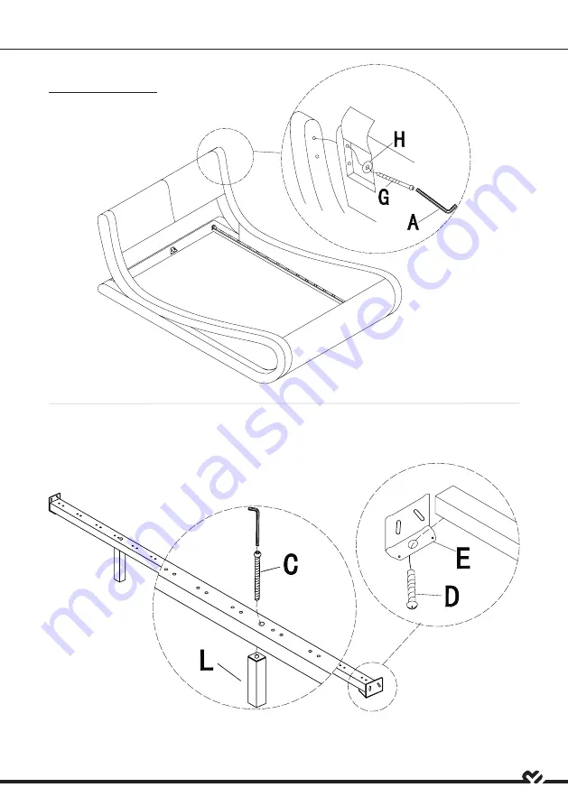 homechoice Belmont Bed Assembly Instruction Manual Download Page 4