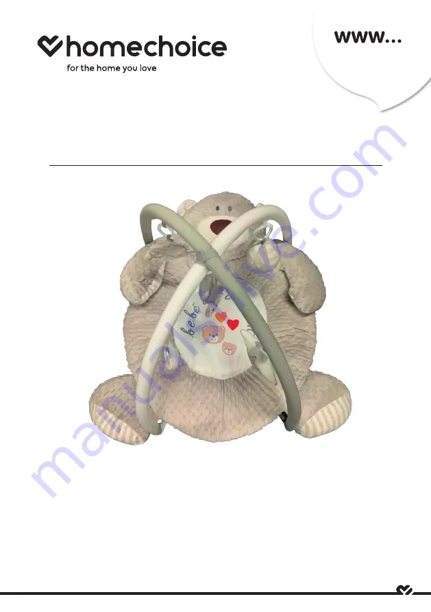 homechoice Grey Teddy Mat Assembly Instruction Download Page 1